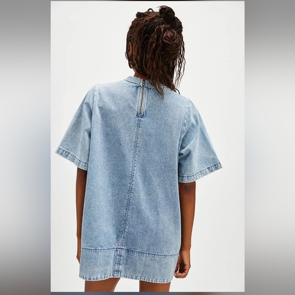 NEW Free People Harlow Denim Mini Dress - Picture 3 of 5